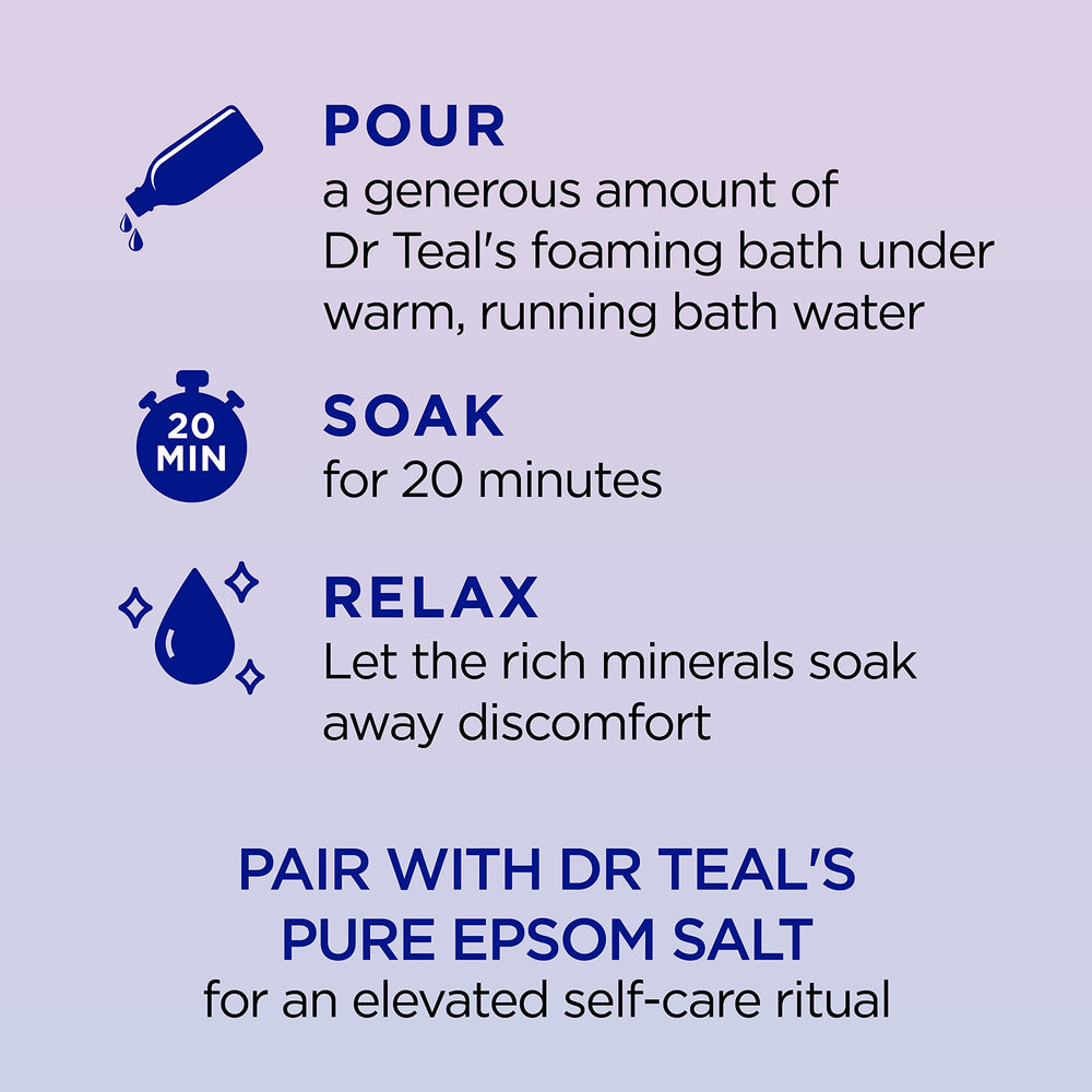 Dr Teal's Pure Epsom Salt magnesium bath for relaxation