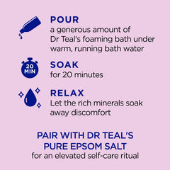 Dr Teal's Pure Epsom Salt magnesium sulfate closeup highlighting mineral-rich skincare benefits.