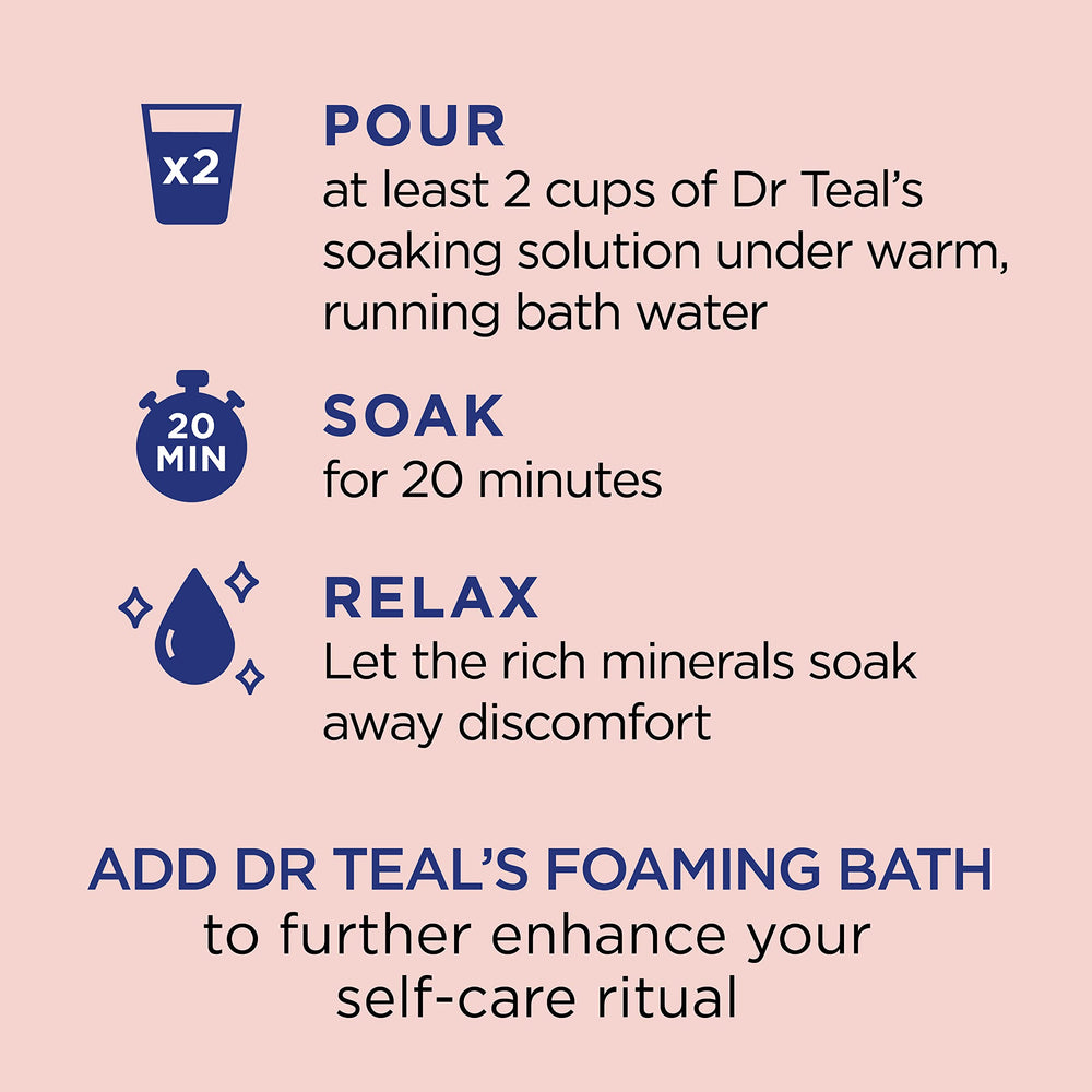 Dissolving Epsom salt in warm bathwater for mineral benefits