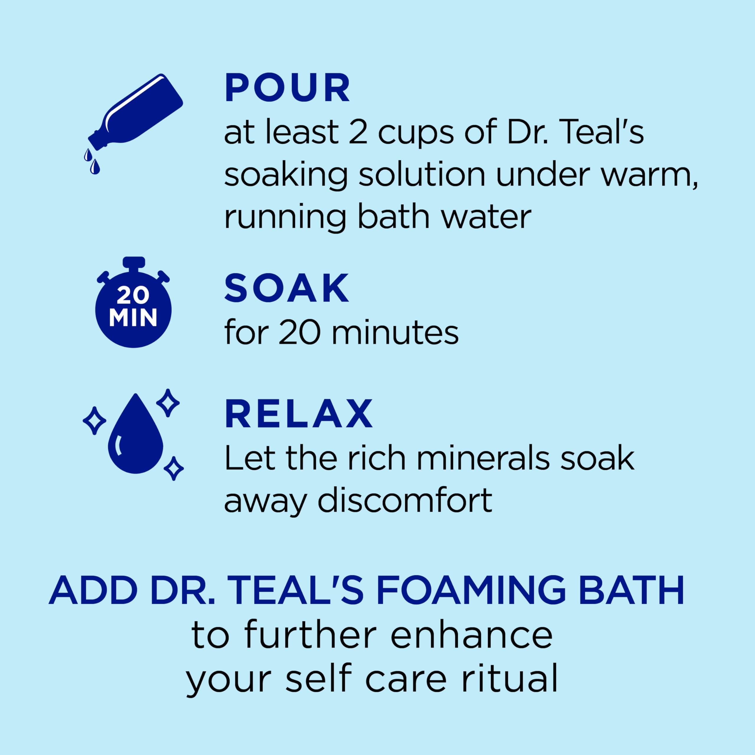 Dr Teal's Restorative Minerals close-up magnesium sulfate crystals.