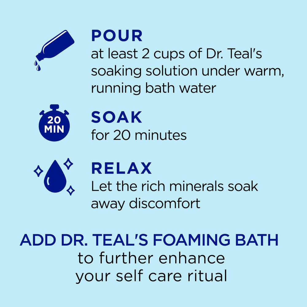 Dr Teal's Restorative Minerals close-up magnesium sulfate crystals.
