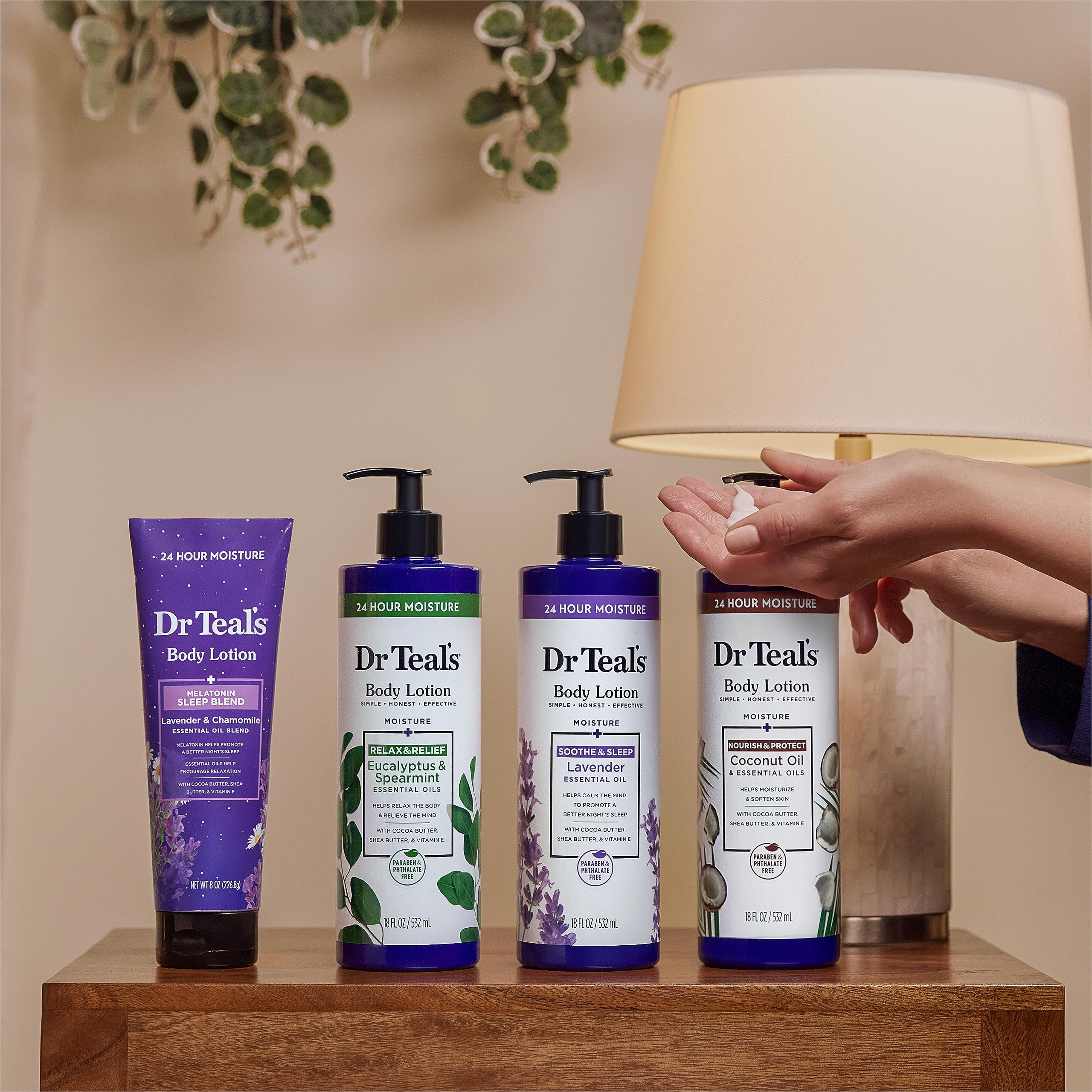 Dr Teal's vitamin E nourishes and protects skin after application.