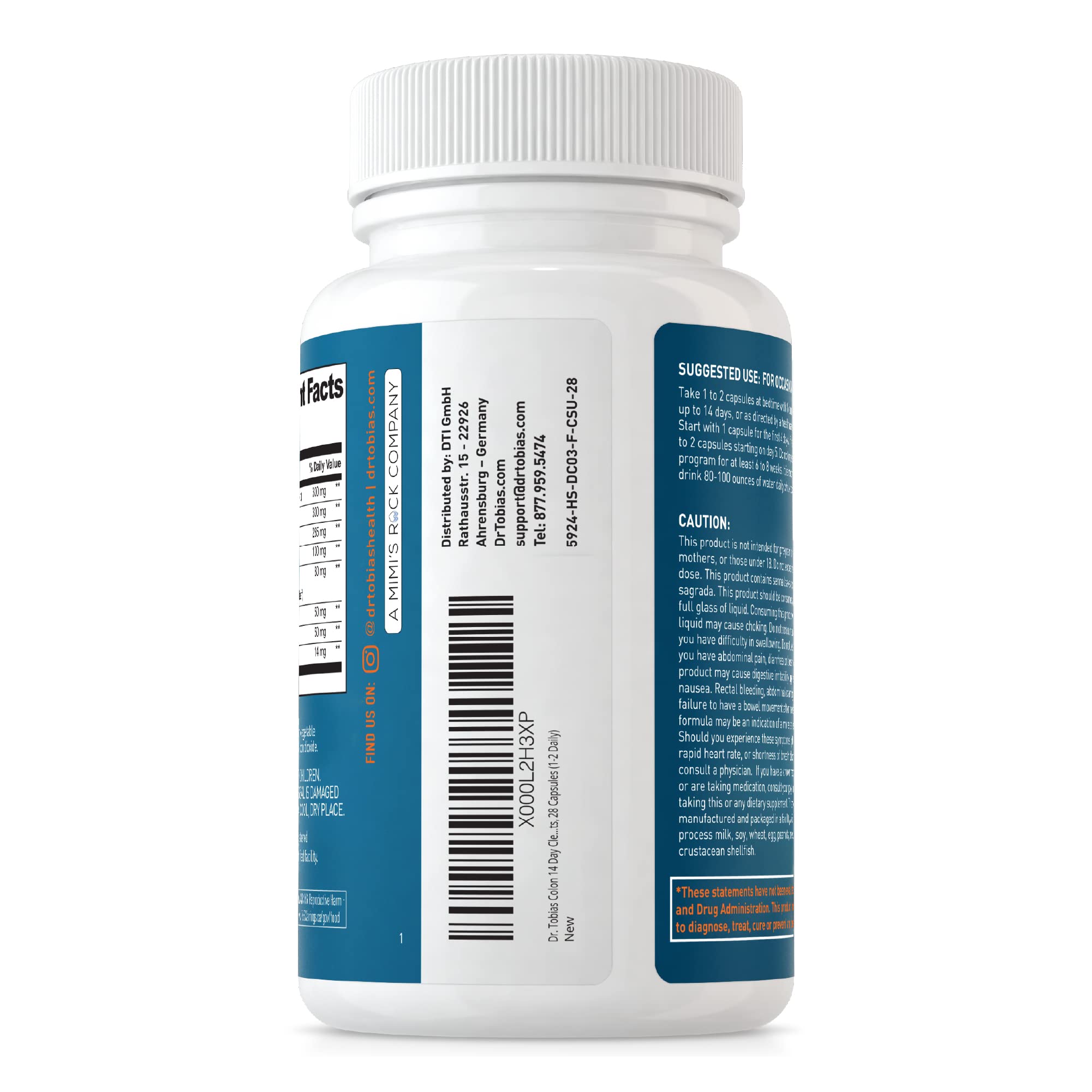 Gift-ready packaging for Dr. Tobias Colon Cleanse.