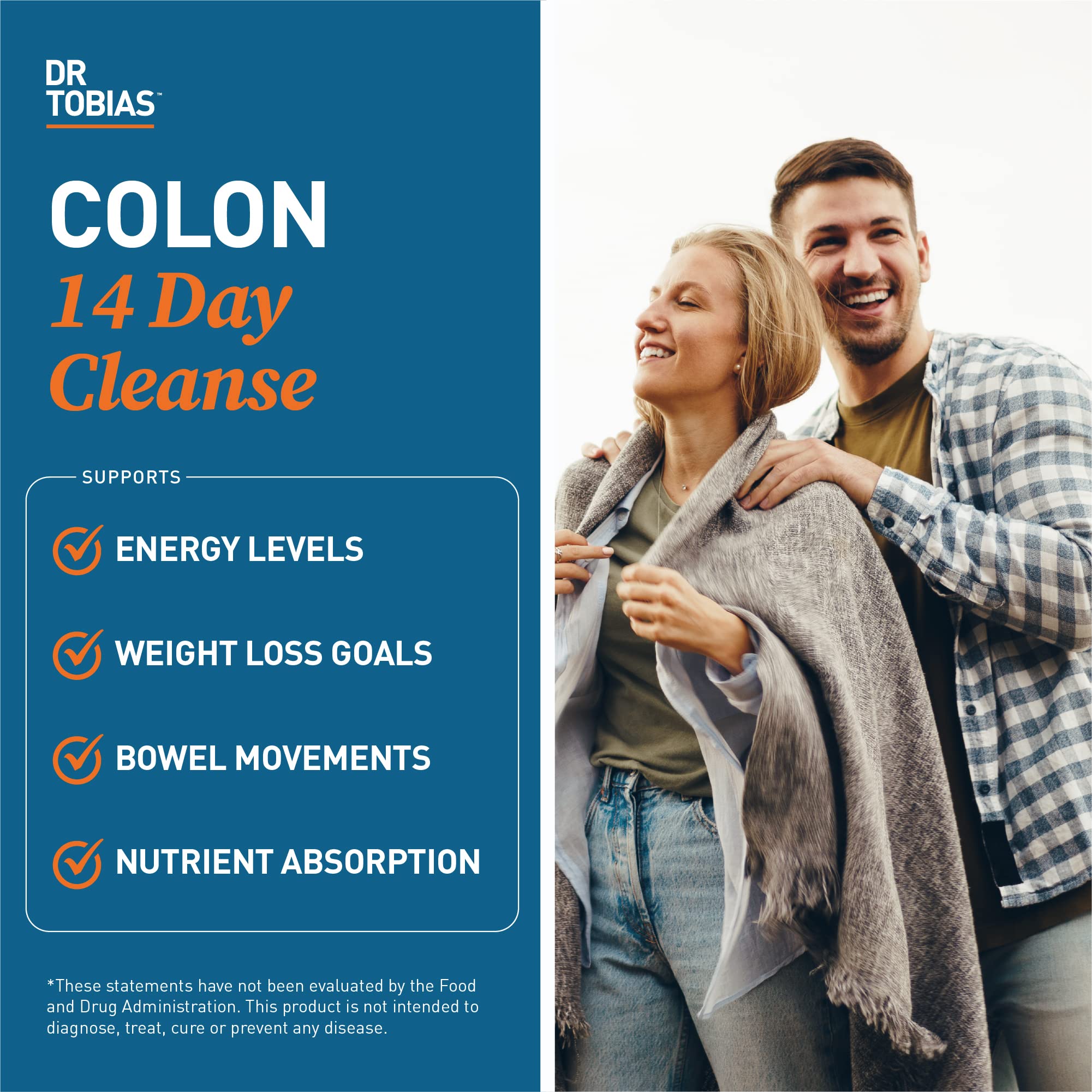 Dr. Tobias Colon Cleanse ingredients label featuring cascara, senna, and psyllium husk