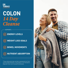 Dr. Tobias Colon Cleanse ingredients label featuring cascara, senna, and psyllium husk