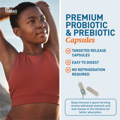 Dr. Tobias Deep Immune PreforPro prebiotics on label