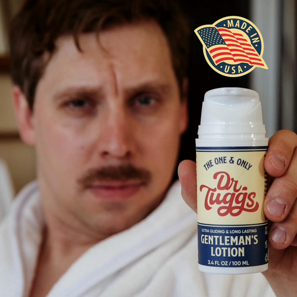 Elegant bathroom scene featuring Dr. Tuggs Me Time Lotion for premium self-care.