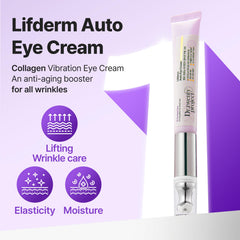 Lifderm vibrating head boosts absorption and gentle eye massage
