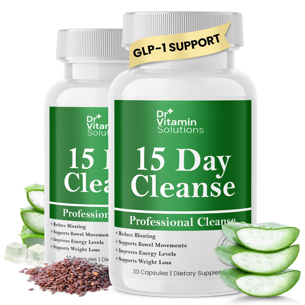 DR VITAMIN SOLUTIONS 15-Day Gut Cleanse bottle supports daily digestion and comfort