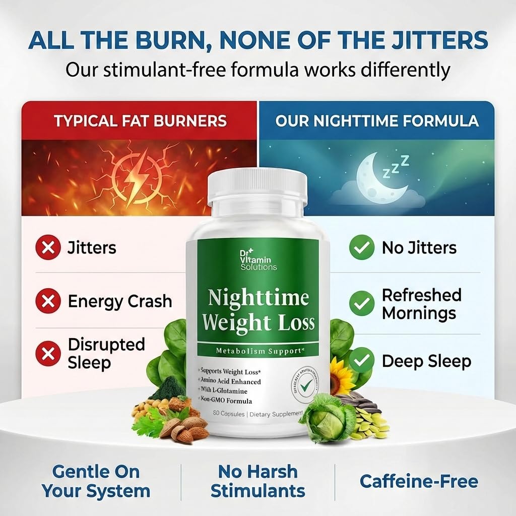 DR VITAMIN SOLUTIONS arginine-glutamine ingredients for overnight recovery.