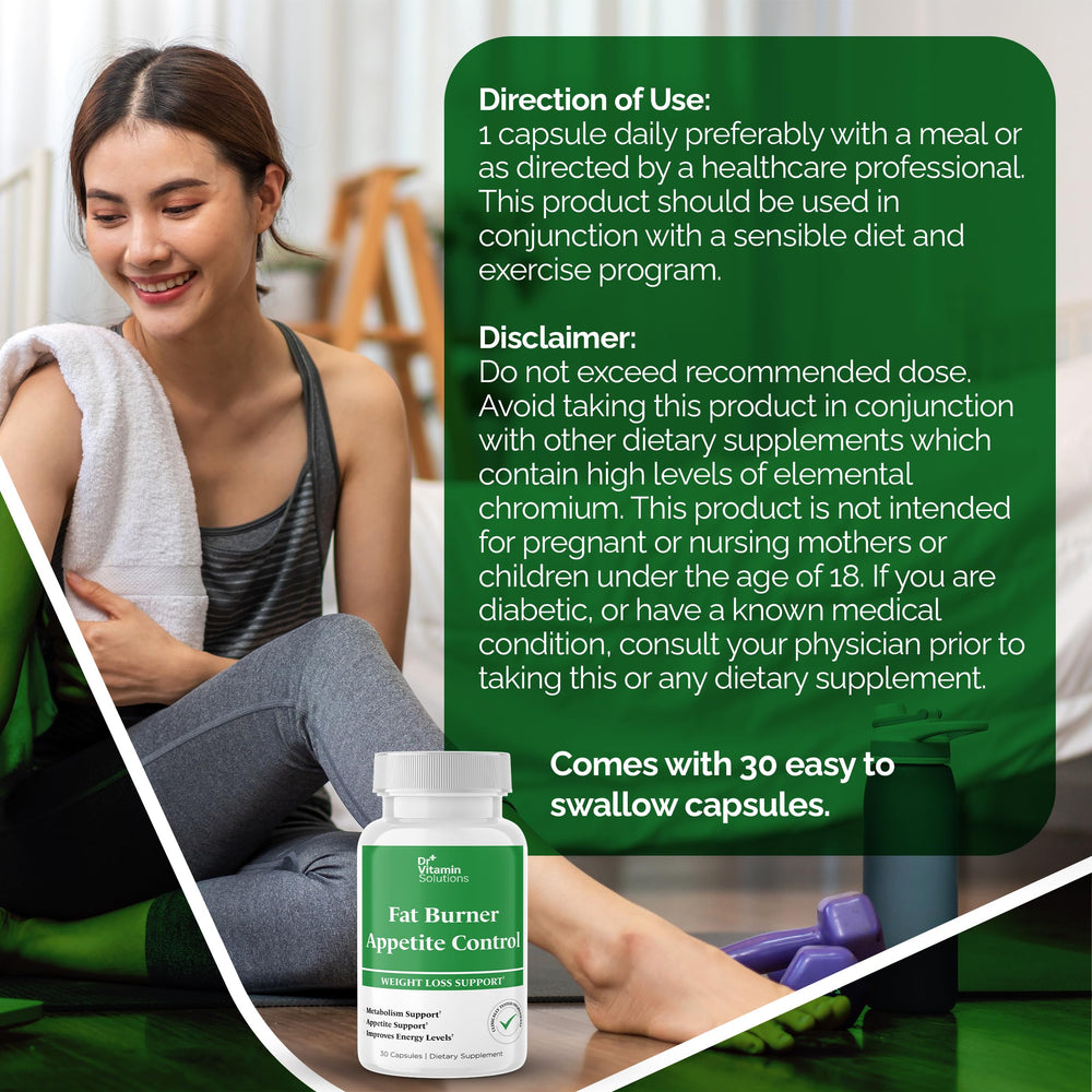 DR VITAMIN SOLUTIONS Fat Burner GMP facility reinforces safety and quality.