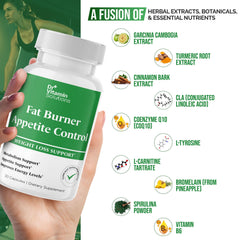 DR VITAMIN SOLUTIONS Fat Burner packaging box shows branding and quality cues.