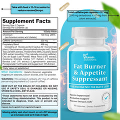 DR VITAMIN SOLUTIONS green tea and guarana ingredients boosting metabolism and alertness.