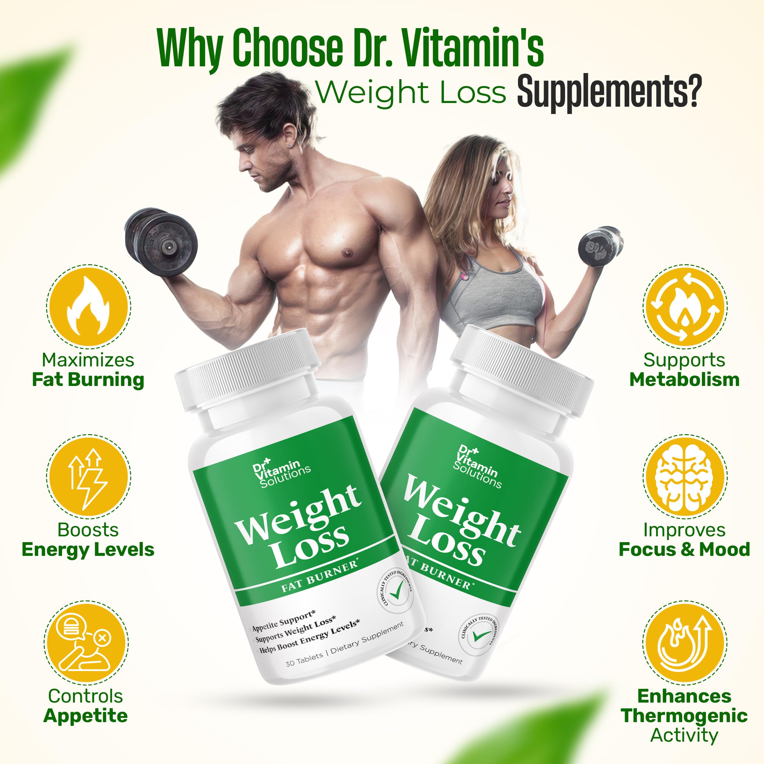 DR VITAMIN SOLUTIONS capsules with guarana and cocoa for sustained energy