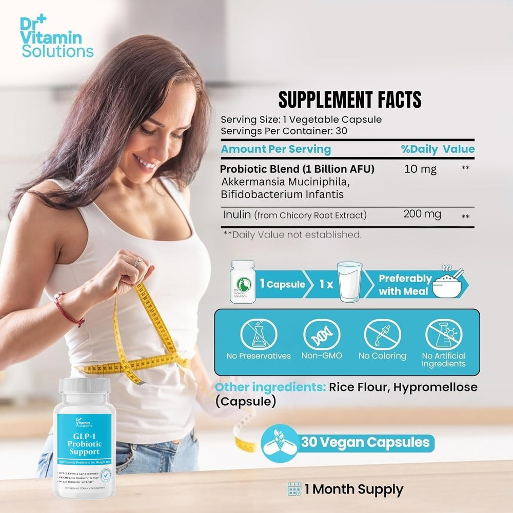 DR VITAMIN SOLUTIONS inulin prebiotic fiber scoop image.
