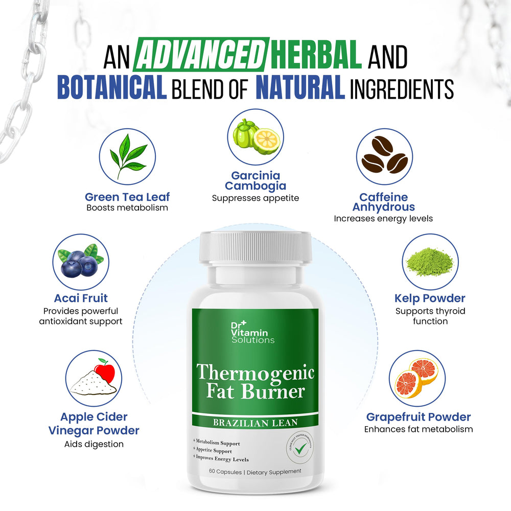 DR VITAMIN SOLUTIONS blend with non-GMO ingredients for appetite control and metabolism support.