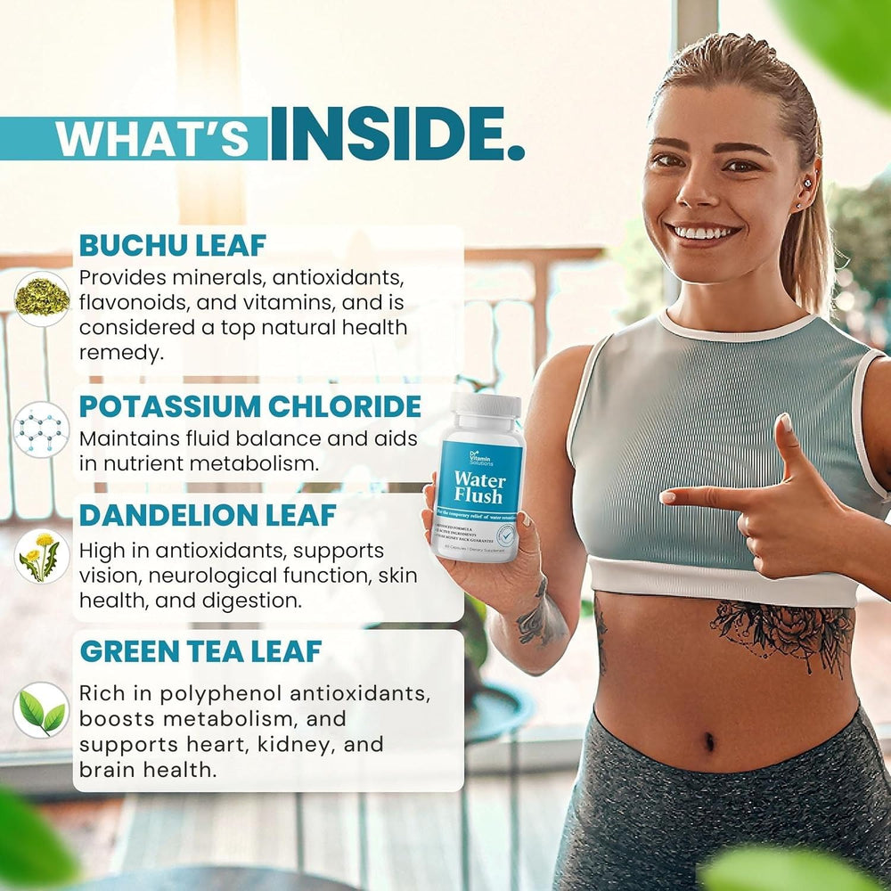 DR VITAMIN SOLUTIONS box packaging with natural ingredient icons
