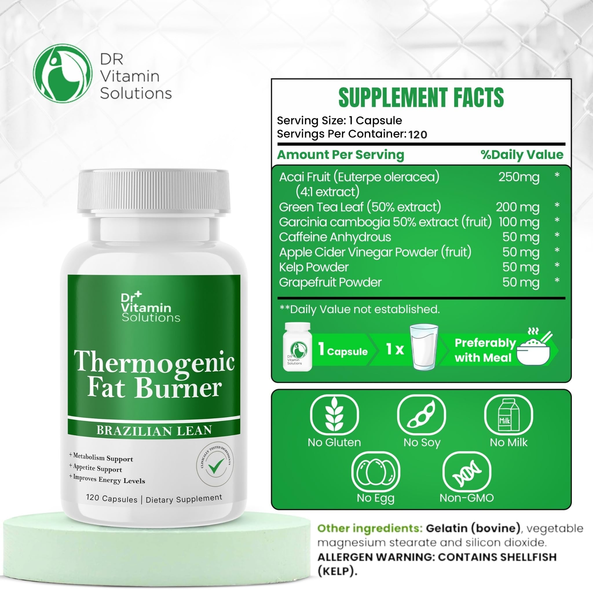 DR VITAMIN SOLUTIONS capsules close-up showing easy-to-swallow form