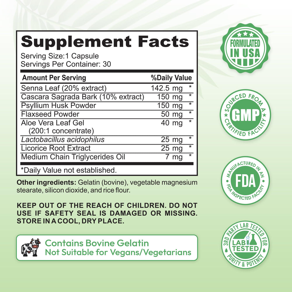 Dr Vitz 15 Day Colon Cleanse packaging with 30 capsules