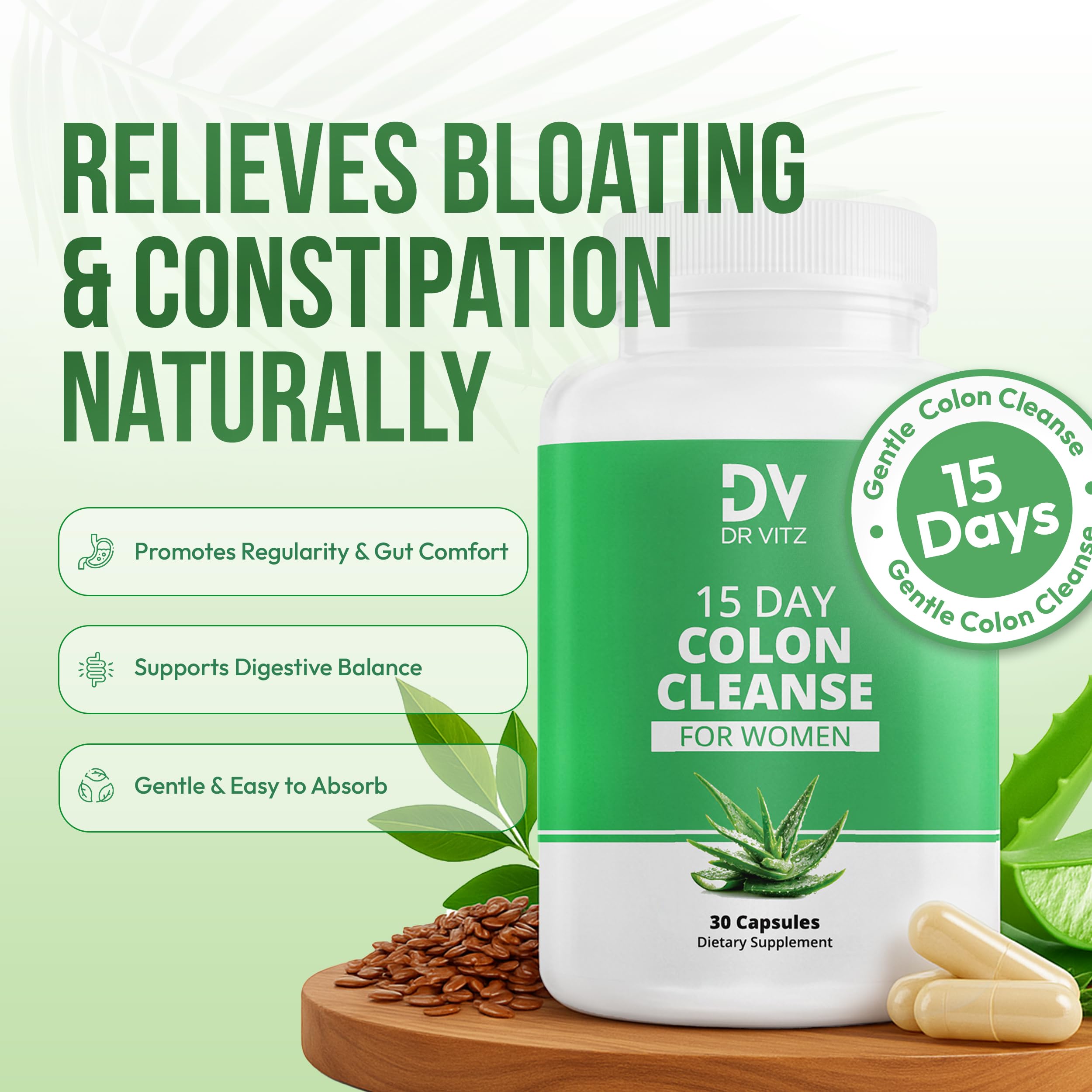 Dr Vitz capsules in hand show portable detox option
