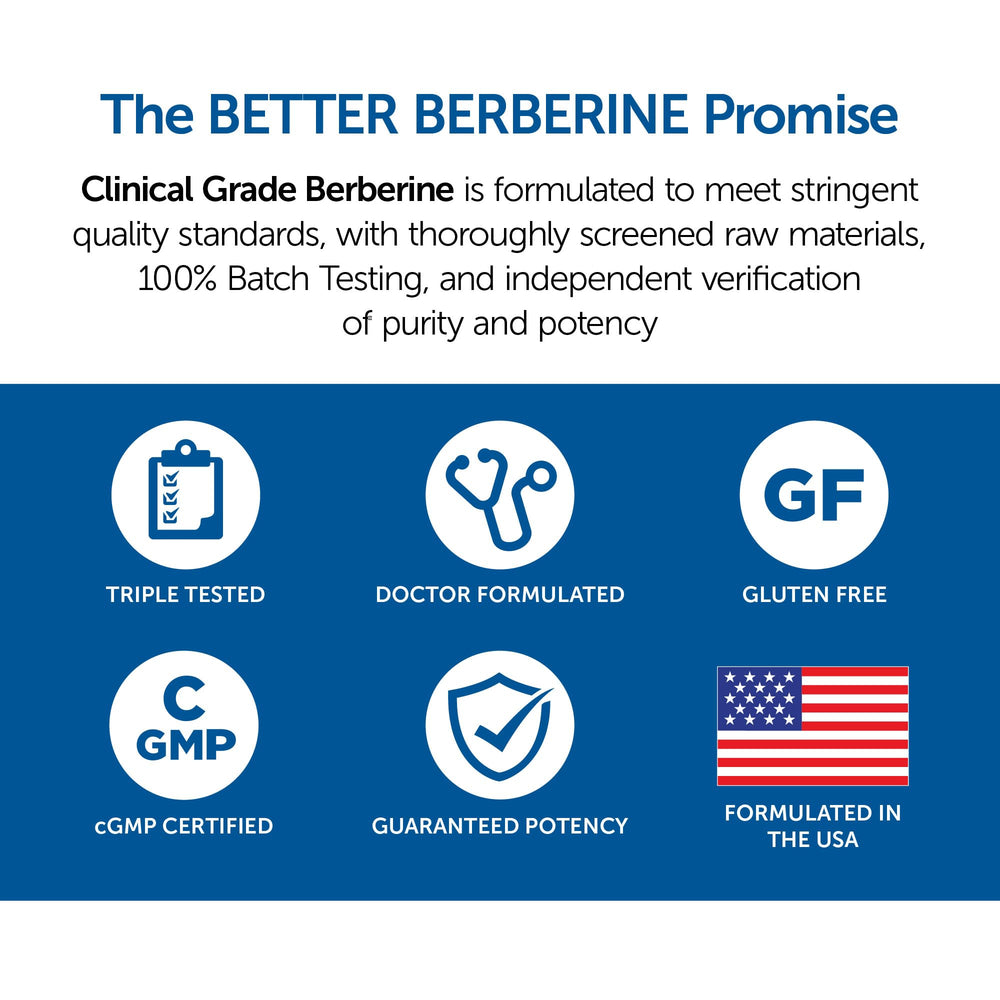 DR.WHITAKER Berberine packaging front communicates 30-day supply convenience.