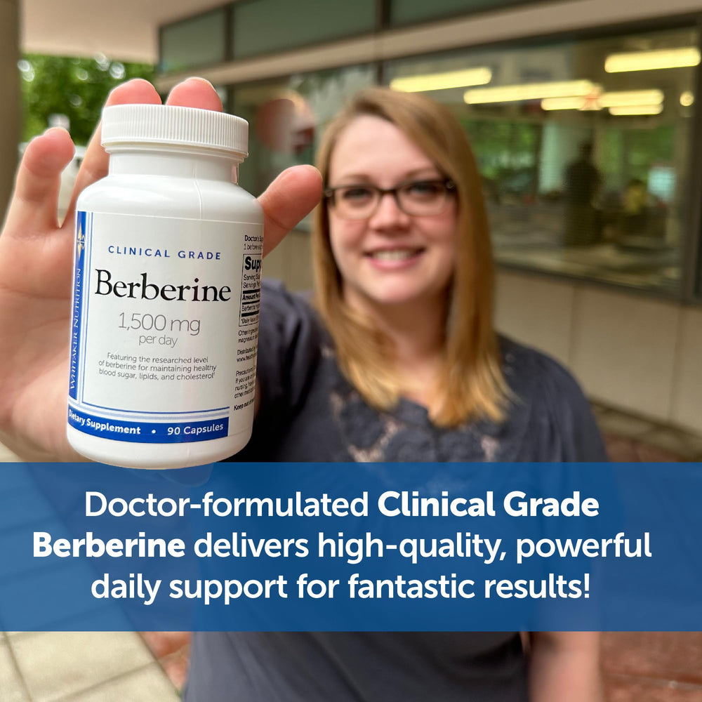 DR.WHITAKER Berberine quality seal signals independent testing and purity.