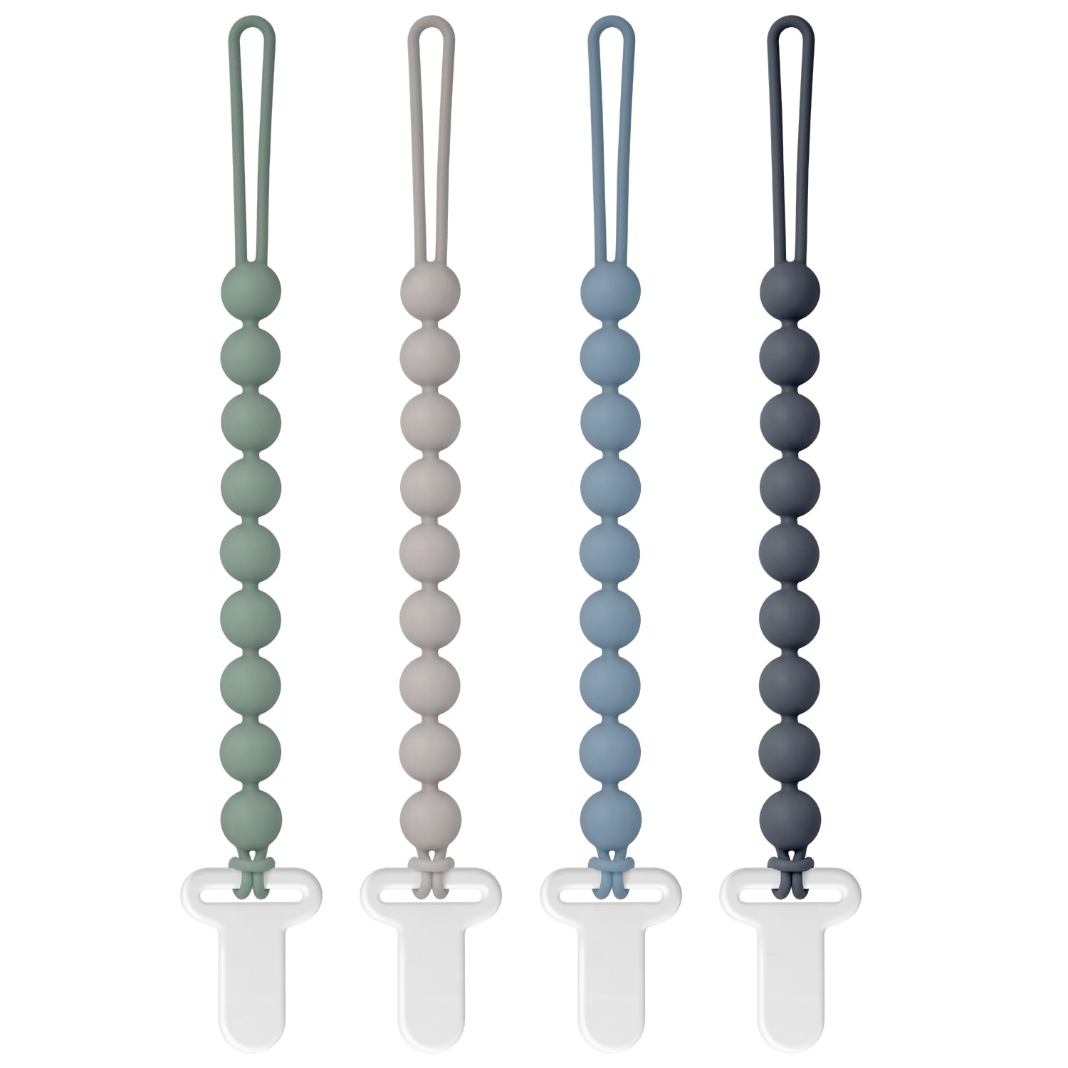 Draklary pacifier clip with round design secures pacifier for newborns and toddlers.