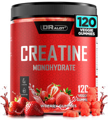 Dralot Creatine Monohydrate Gummies berry flavor bottle for faster recovery and strength
