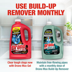 Drano product cap and bottle top showing clean, citrus fragrance.