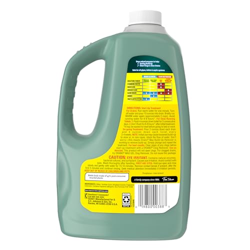 Drano Max Build Up Remover safe for septic systems icon.