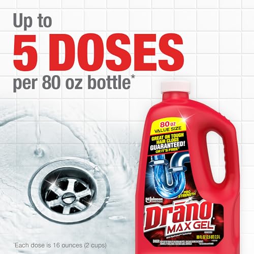 Drano Max Gel starts working in about 7 minutes.