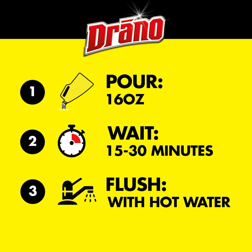 Drano Max Gel keeps pipes protected while clearing clogs.
