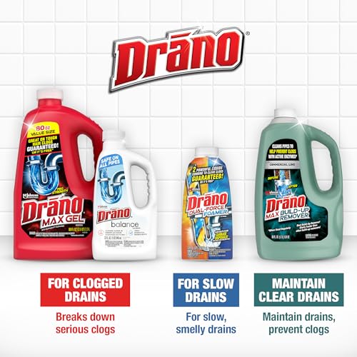 Drano Max Gel can be left overnight for tough clogs.