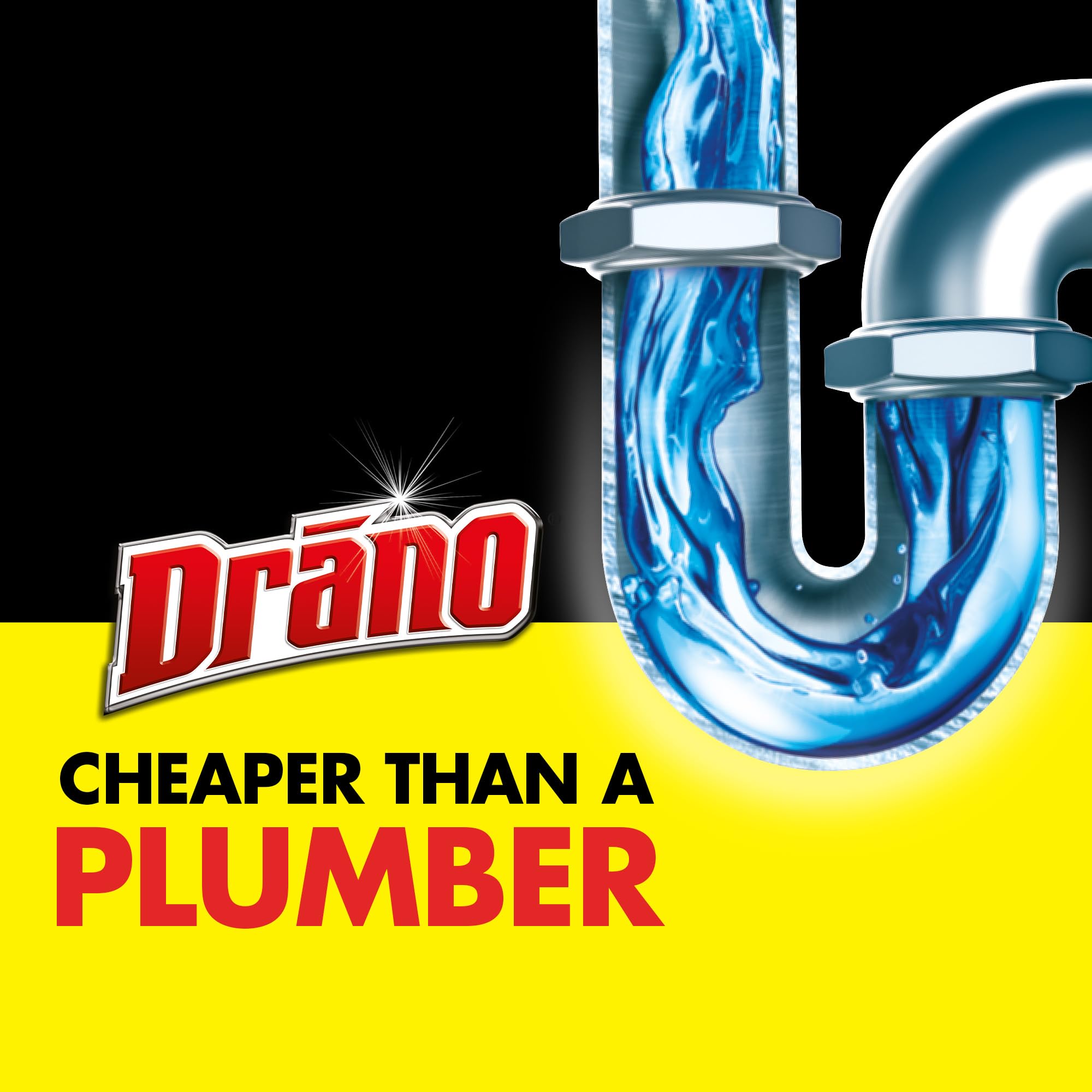 Drano Max Gel versatile for bathroom and kitchen drains.