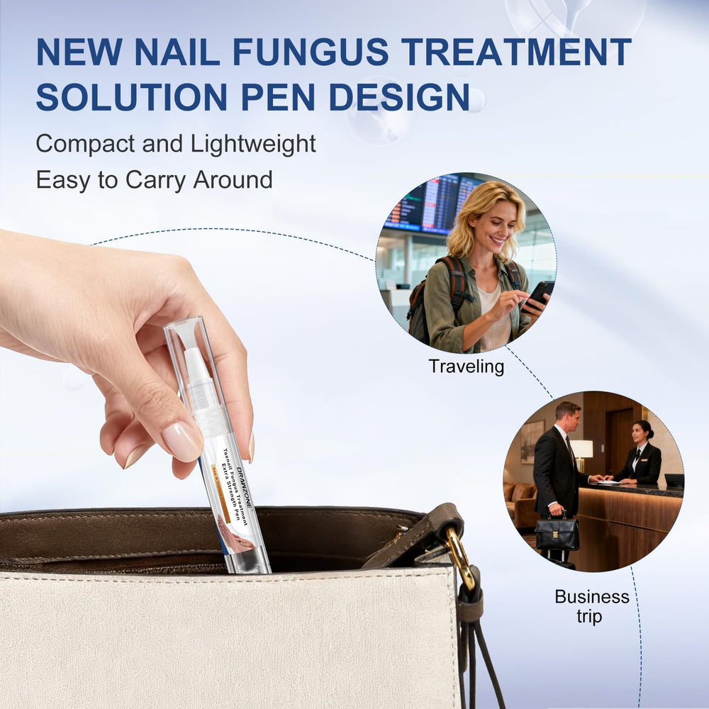 Drawzone travel-friendly packaging for on-the-go nail care routines.