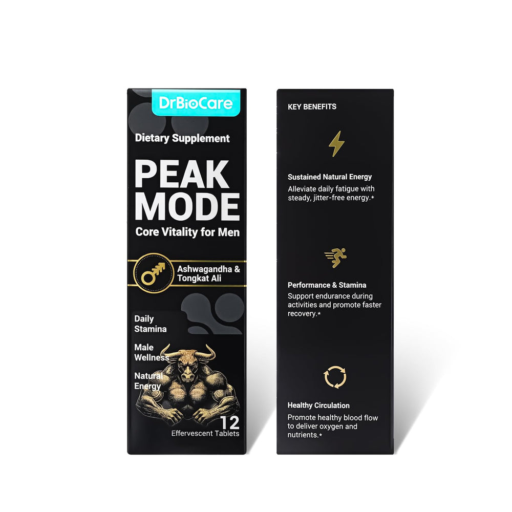 DrBioCare Peak Mode Core Vitality ready for daily use in a routine.