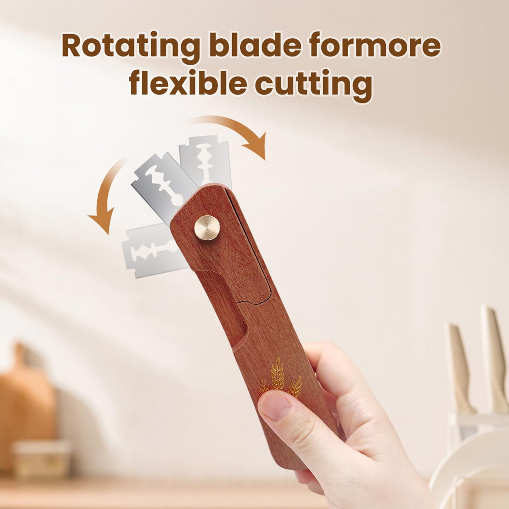 Drcomtruing lame set includes 10 razor blades for extended use.
