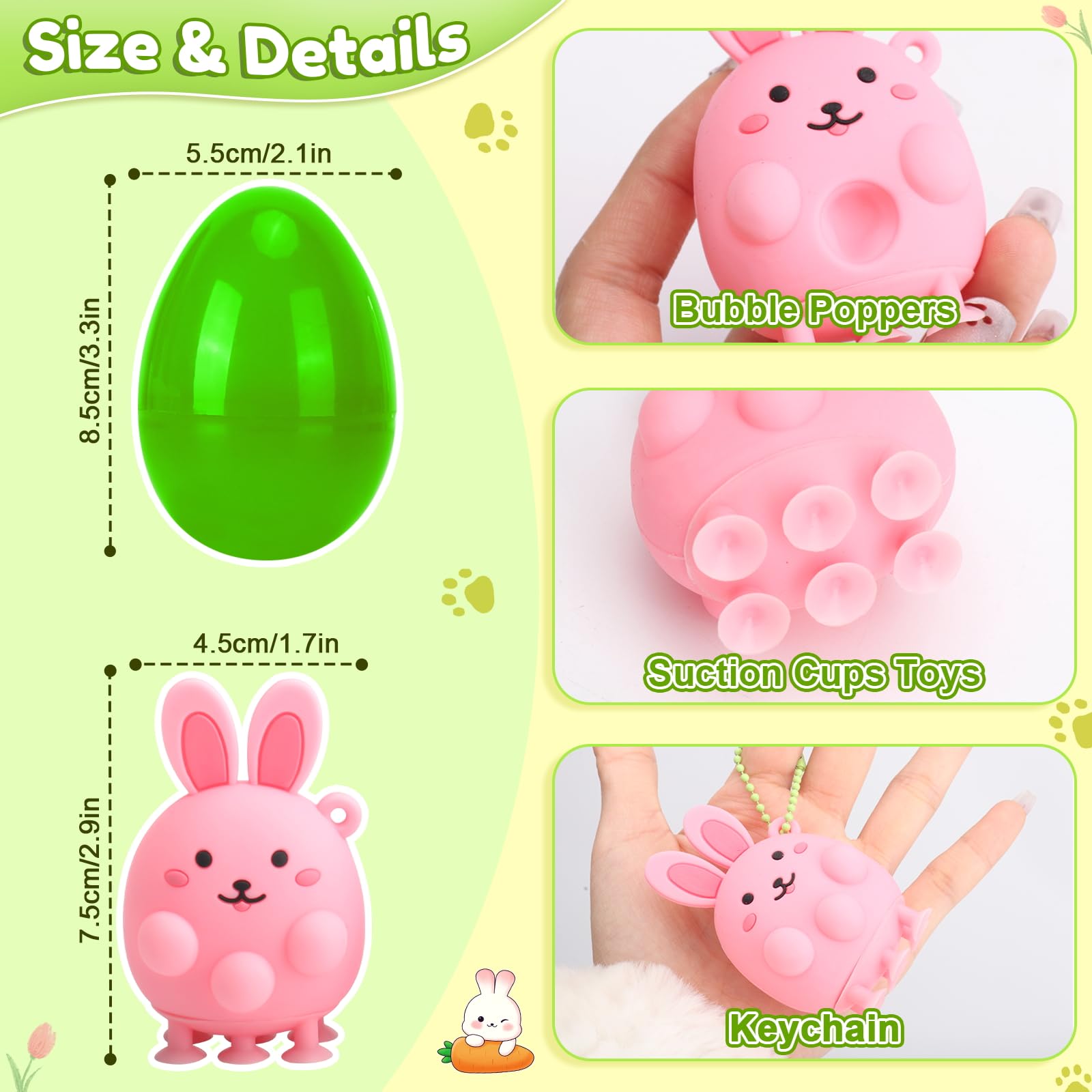 DREACAREFT animal pop toys with suction feet cling to smooth surfaces during play