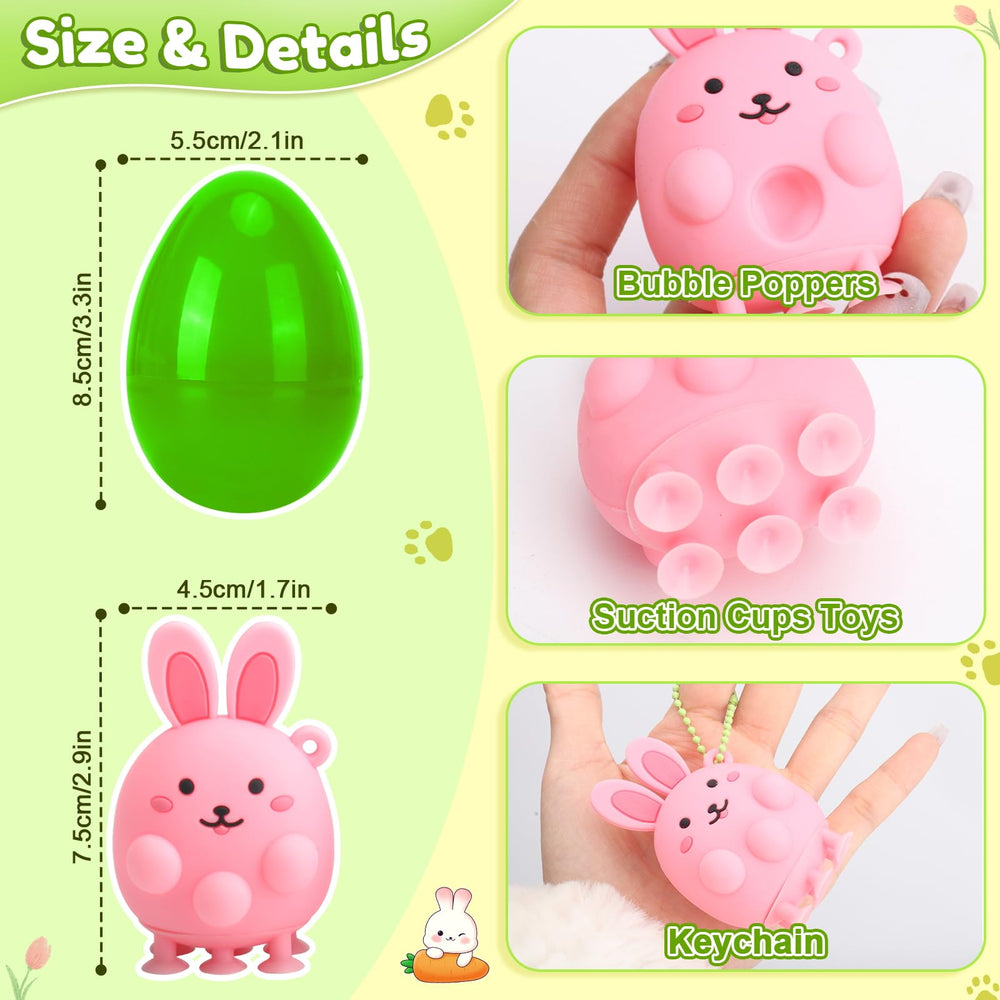 DREACAREFT animal pop toys with suction feet cling to smooth surfaces during play