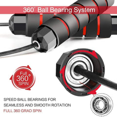 DREAM&GLAMOUR jump rope ball-bearing system delivers smooth rotations.
