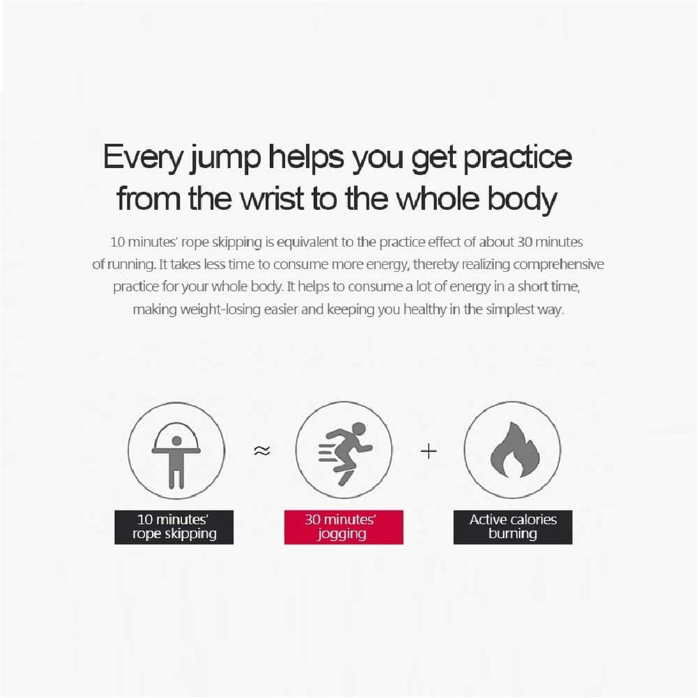 DREAM&GLAMOUR red and blue jump rope set for high-visibility workouts.