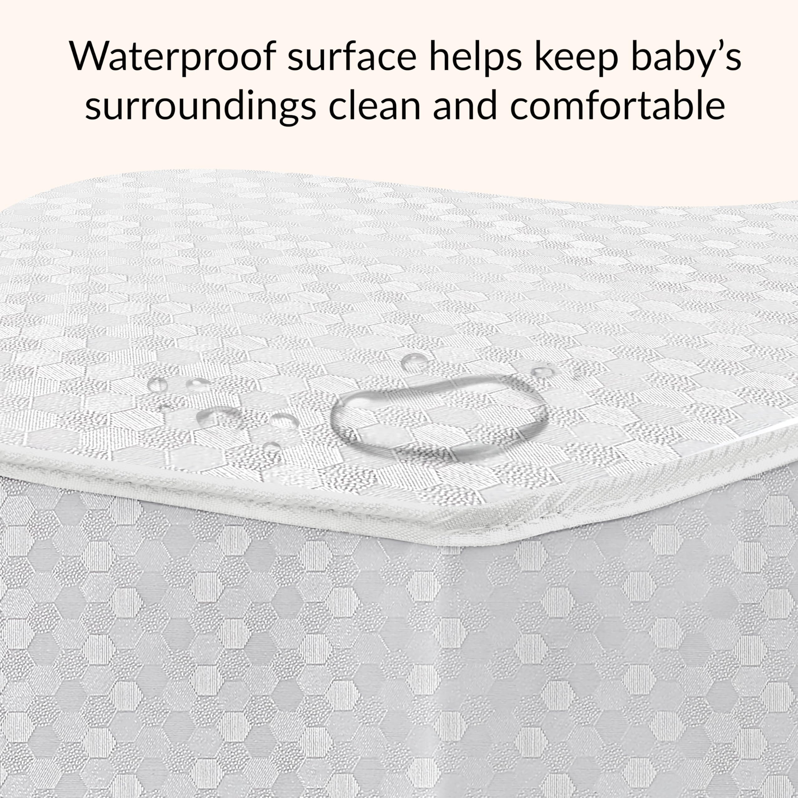 Dream On Me Honeycomb orthopedic mattress in toddler bed setup for growing child