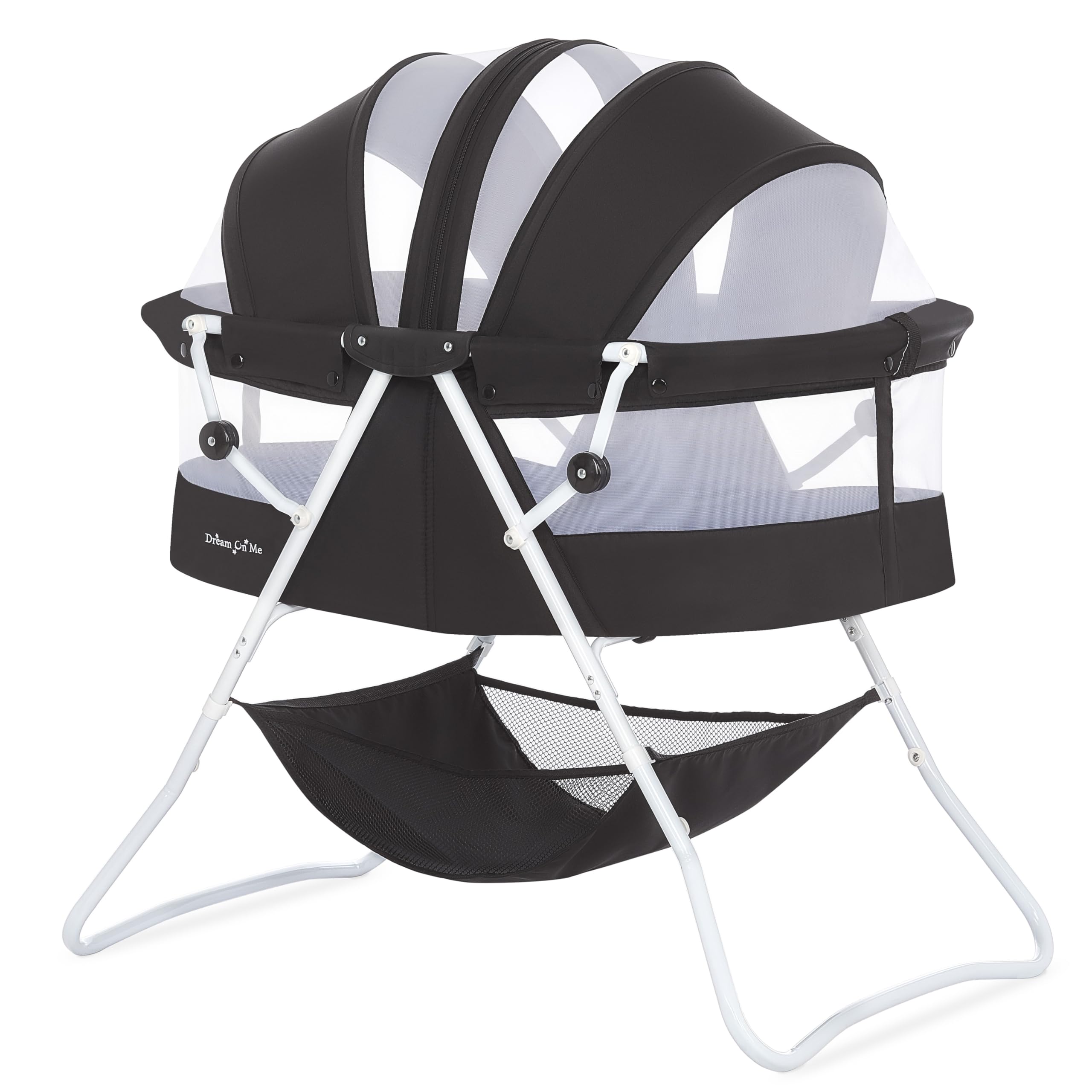 Dream On Me Karley Bassinet with lightweight frame for easy room-to-room use