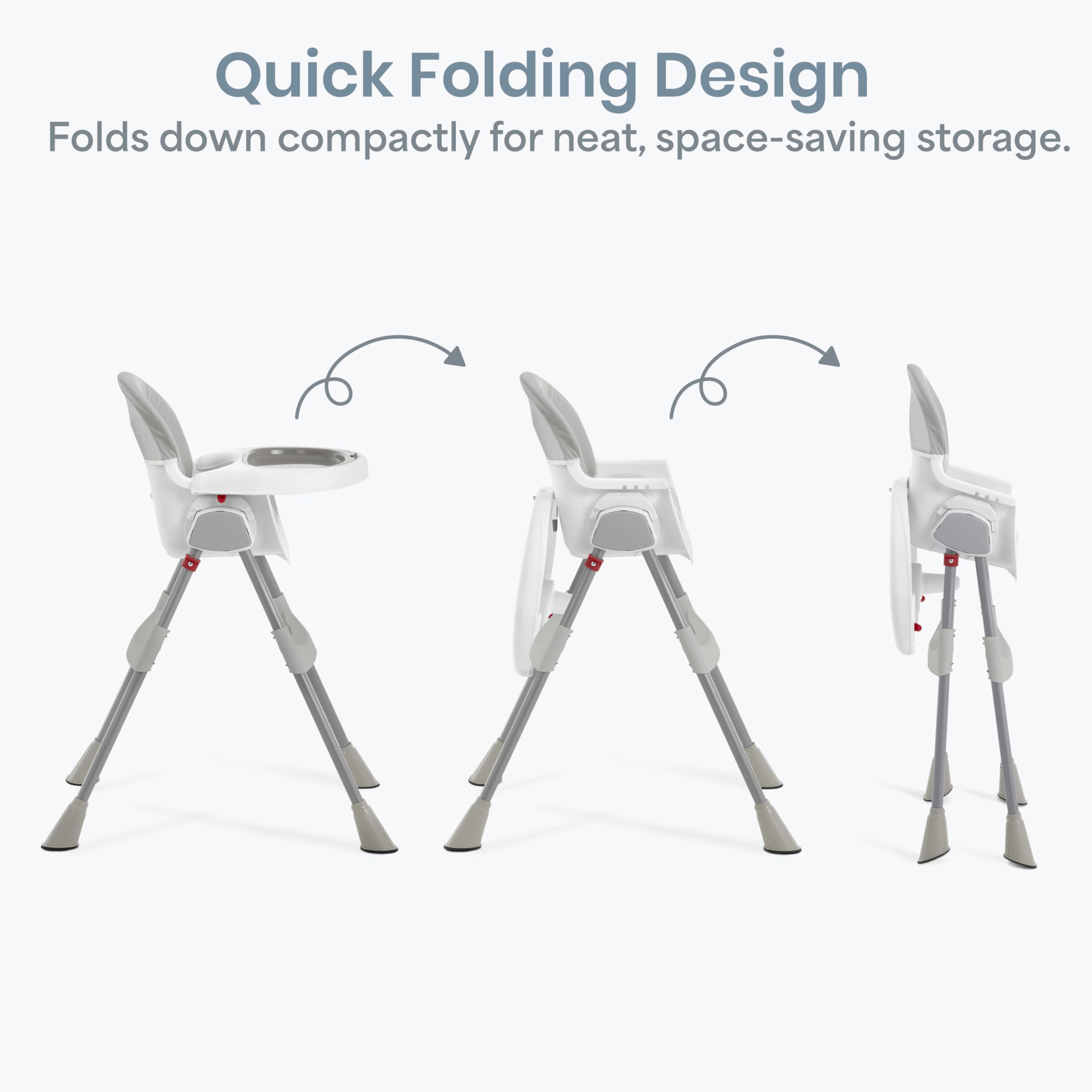 Dream On Me TableTalk five-point safety harness keeps your little one secured.