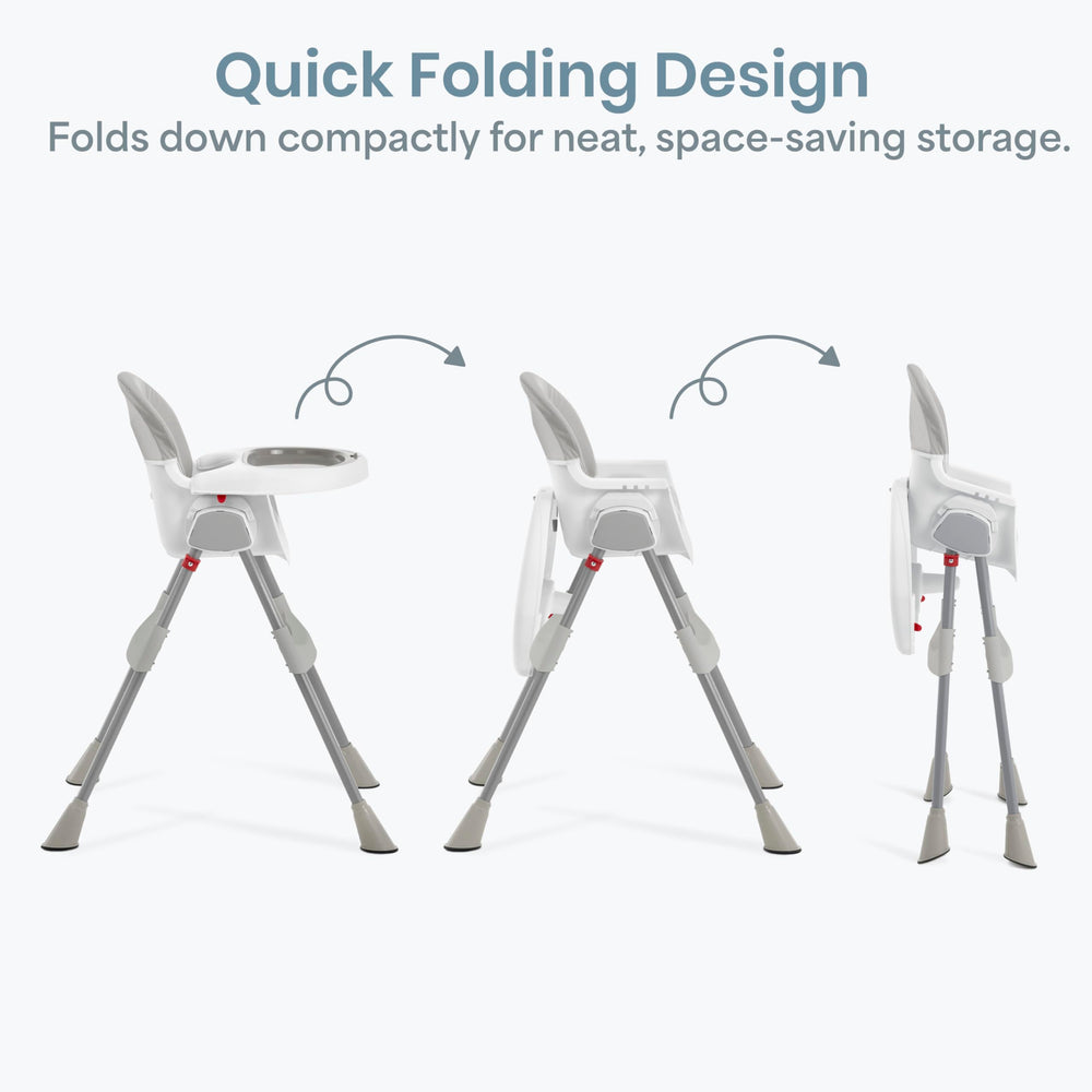 Dream On Me TableTalk five-point safety harness keeps your little one secured.