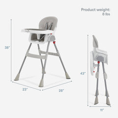 Dream On Me TableTalk base-tray remains fixed for added stability during meals.