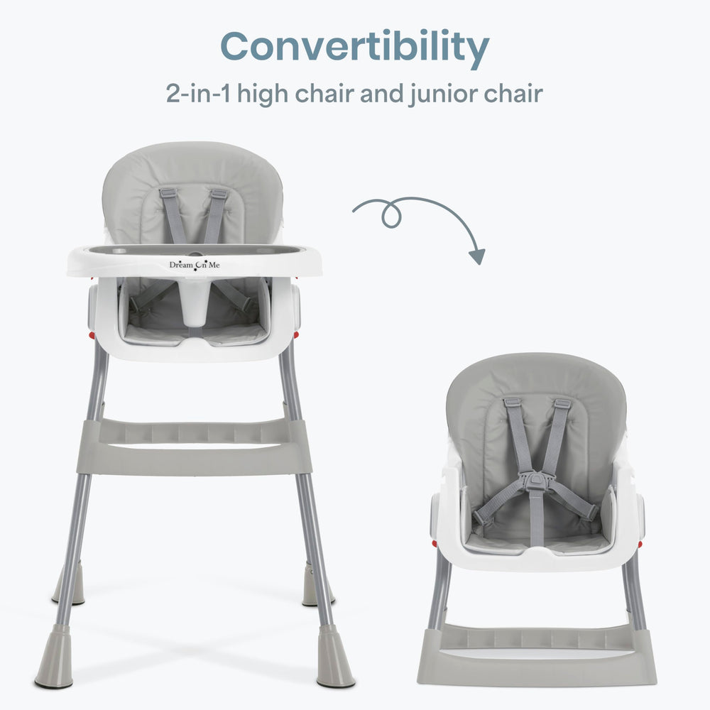 Dream On Me TableTalk conversion-kit toddler chair enables growth with family mealtimes.