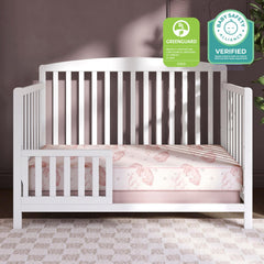 Dream On Me Twilight lock-stitched binding detail for long-lasting durability.