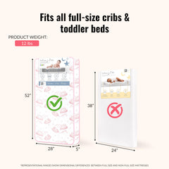 Dream On Me Twilight phthalate-free cover ready for easy cleaning.