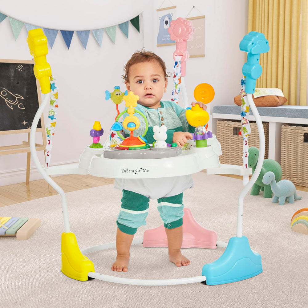 Dream On Me Zany rotating toy panel offers engaging lights and sounds for baby curiosity